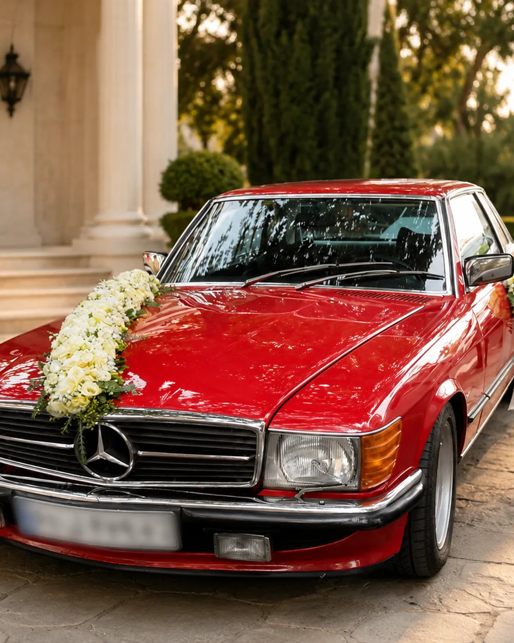 گل‌آرایی ماشین عروس کد R.car6 از نمای 2